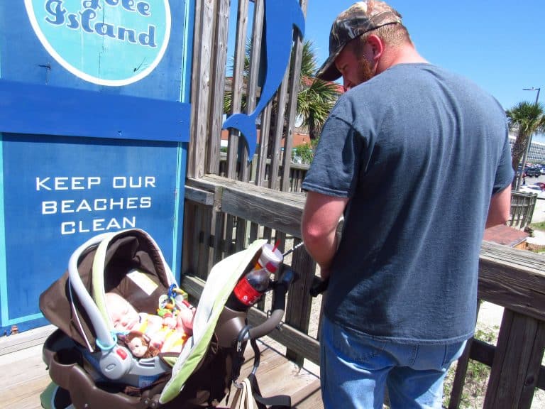 Savannah Daddy teaching him how to fish