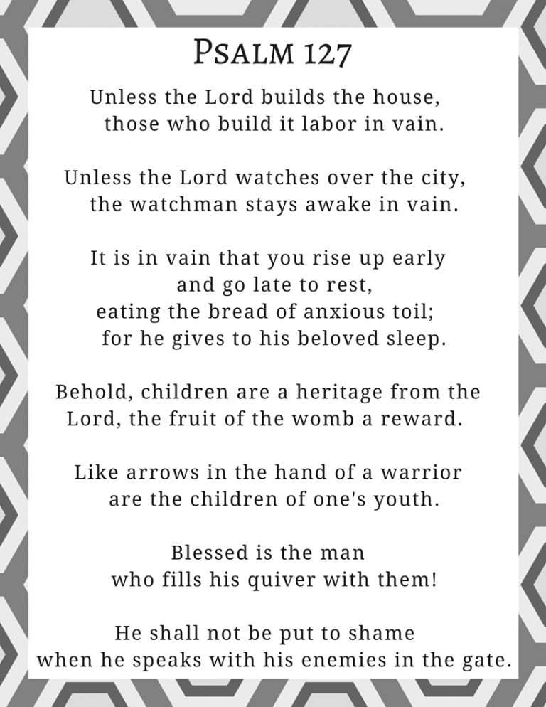 3 Free Easy Father's Day Gifts 7 Psalm-127