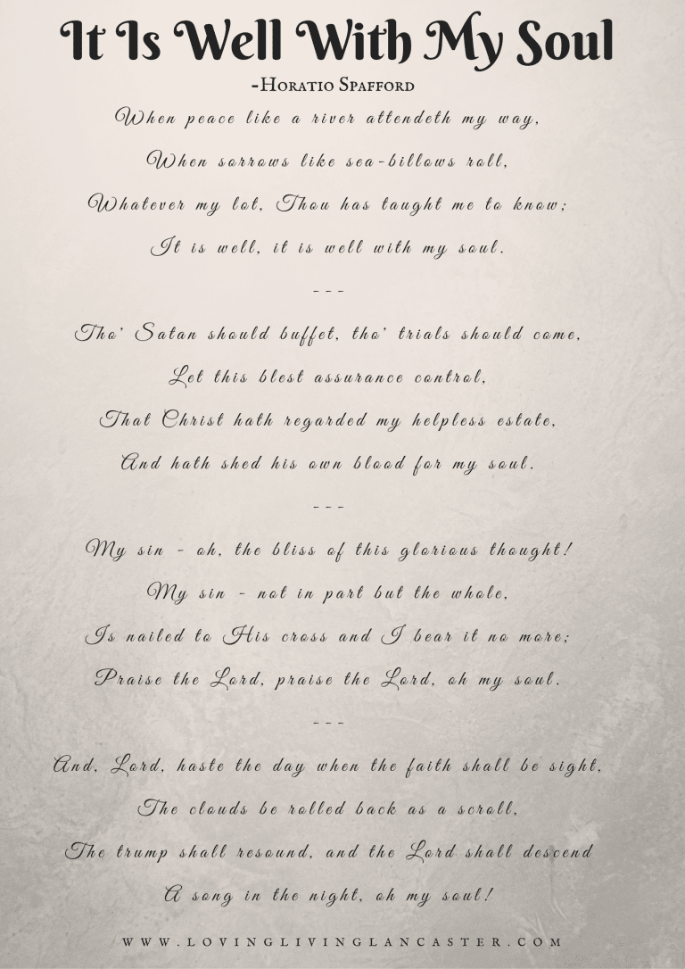 It Is Well With My Soul