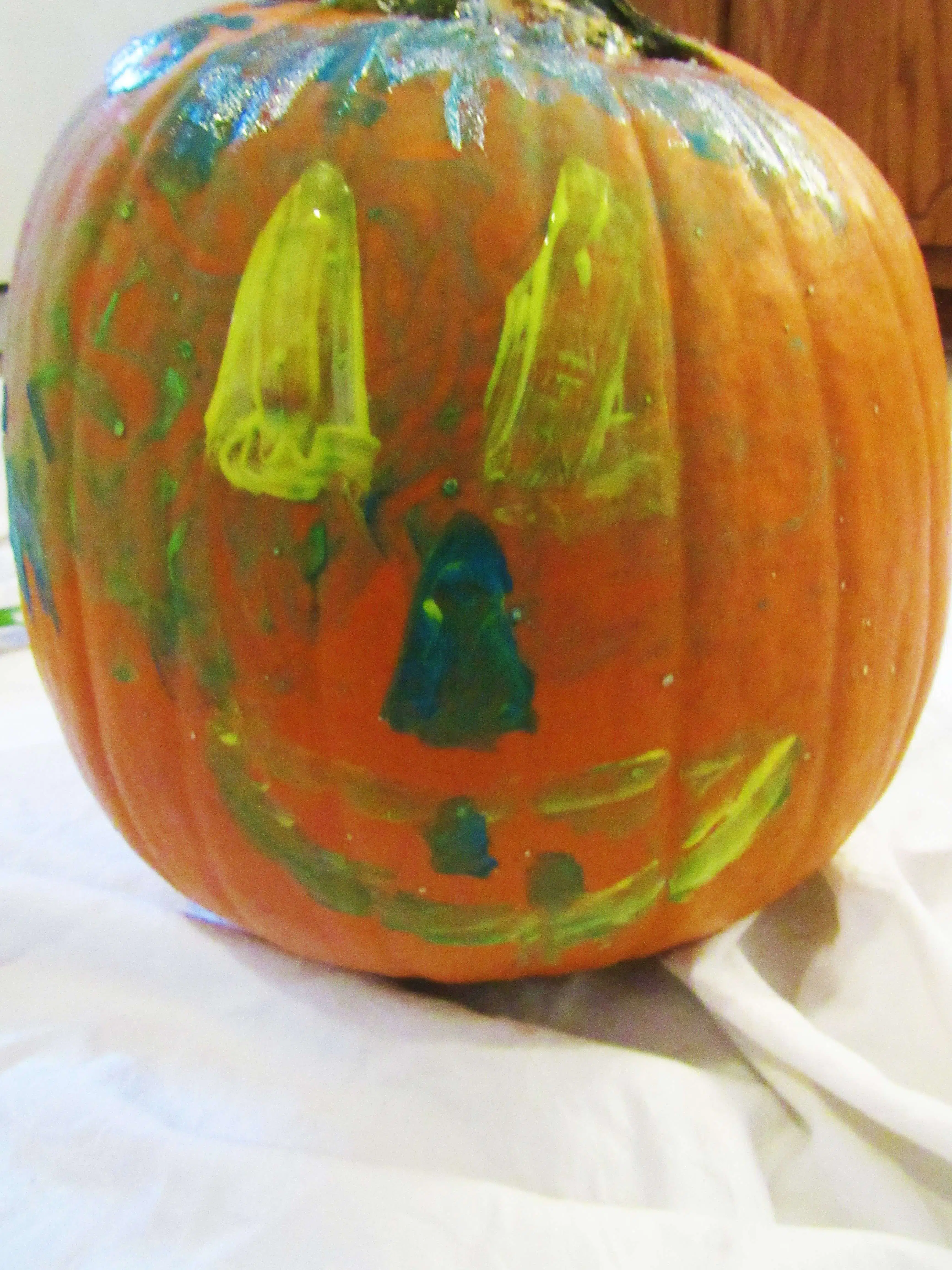 Pumpkin Decorating with a Toddler