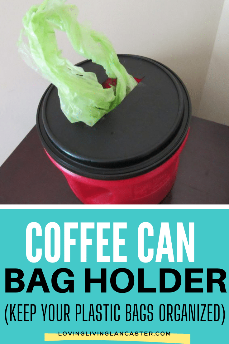 Easy DIY Coffee Can Grocery Bag Holder (4 easy steps to do)