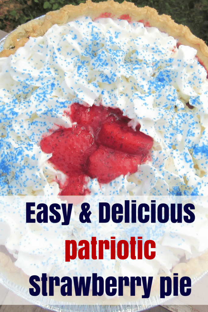 Easy & Delicious Patriotic Strawberry Pie AD