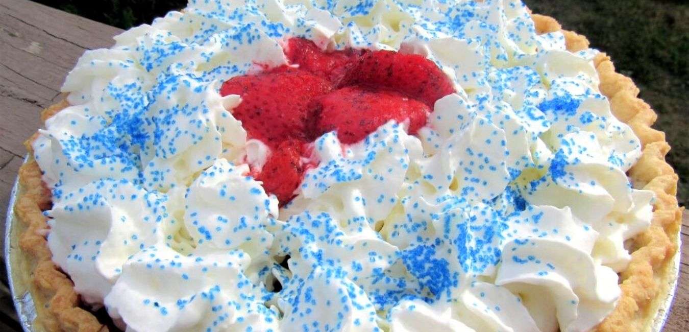 Patriotic Baked Strawberry Pie Recipe