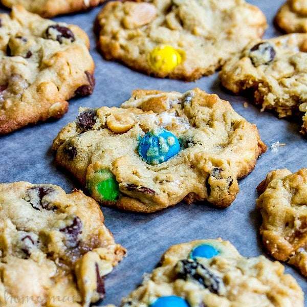 Peanut Butter Trail Mix Cookies featured 1