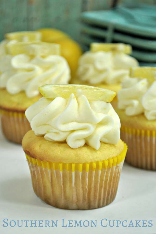 We don't make dessert at our house often, usually it's for a special occasion, but these southern lemon cupcakes are the exception - they are easy to make and light enough that you don't feel like you are miserable after indulging in a little dessert after dinner. | Dessert | Southern Lemon | Lemon Cupcakes | Summer Dessert