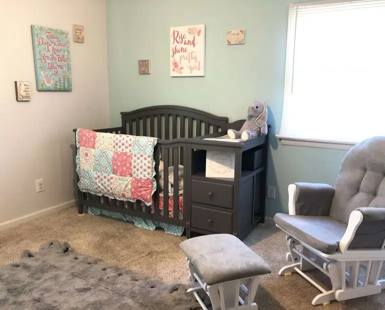 Pink and Teal Baby Girl’s Nursery: All of the Details