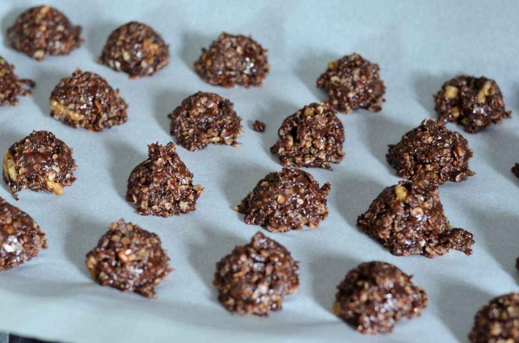 Easy No Bake Lactation Cookies 8 no bake lactation cookies set on cooking sheet