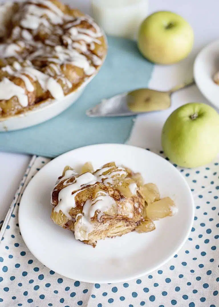 Apple Pie Biscuit Bake served on a plate