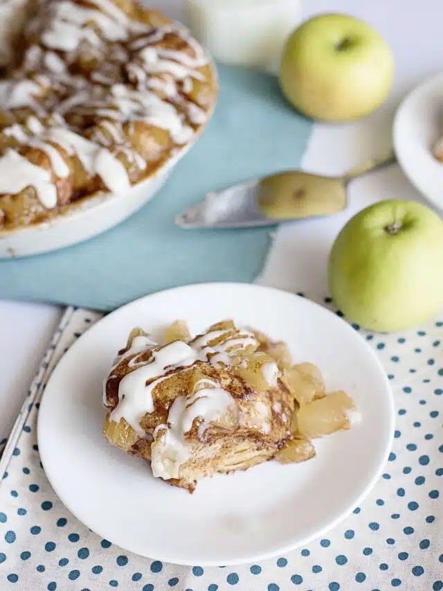 Apple Pie Biscuit Bake served on a plate