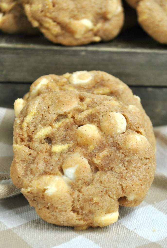 Apple Snickerdoodle Cookies 7 closeup of snickerdoodle cookies recipe