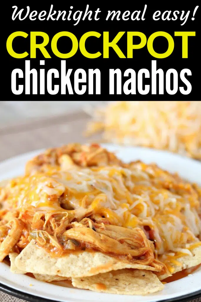 crockpot chicken taco nachos