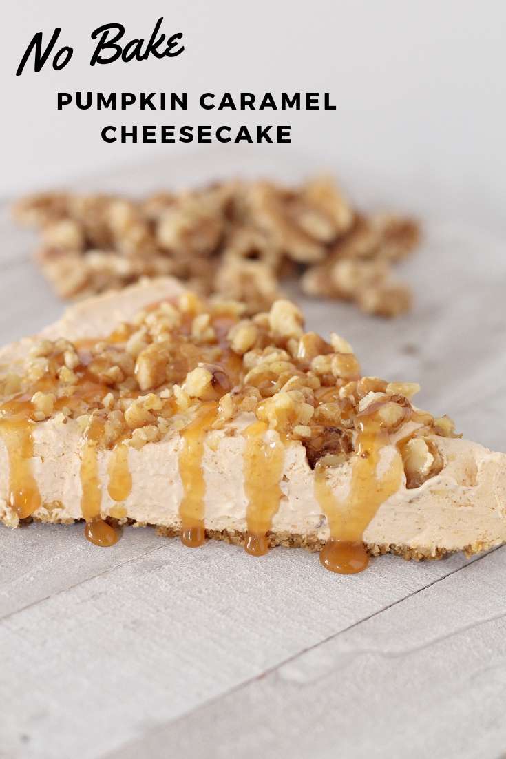 No Bake Pumpkin Caramel Cheesecake | Fall Dessert | Thanksgiving Dessert | Pumpkin Dessert #pumpkin #thanksgiving