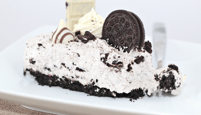 no bake cheesecake on plate