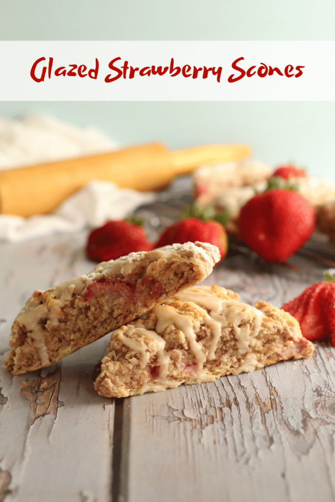 Glazed Strawberry Scones 1 1