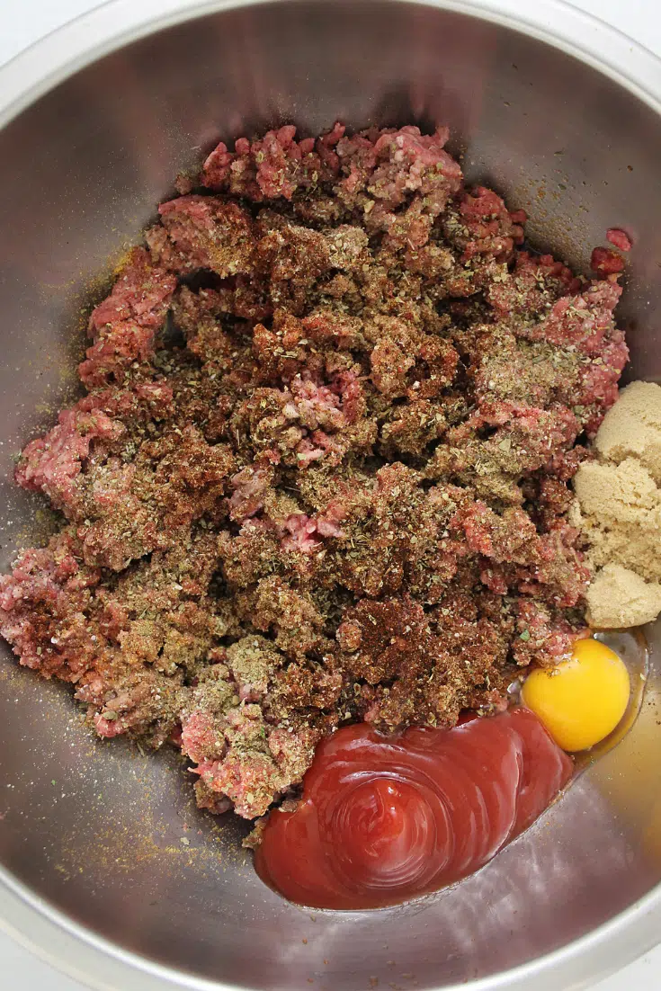 making the meatballs for spaghetti and meatballs