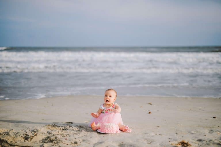 First Birthday Cake Smash Session On The Beach