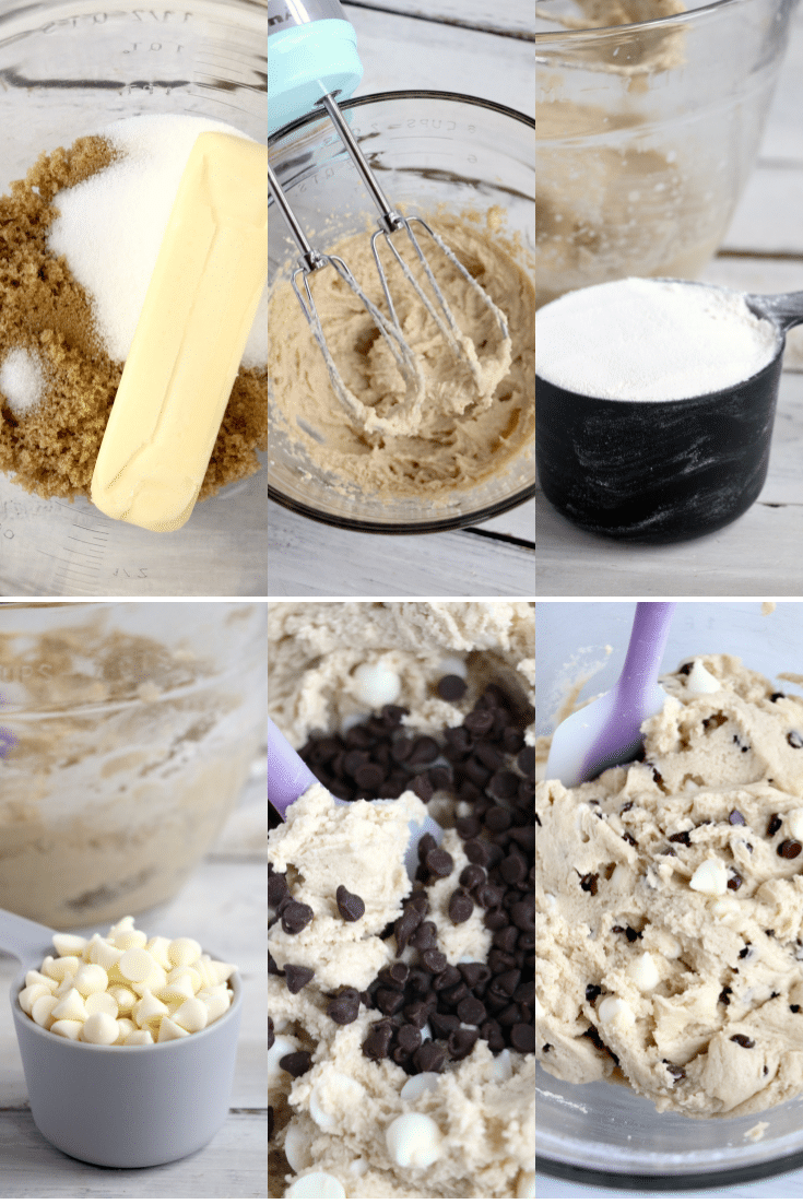 Easy No- Bake Cookie Dough Dip 4 making of cookie dough dip