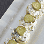 dill pickle dip on bread