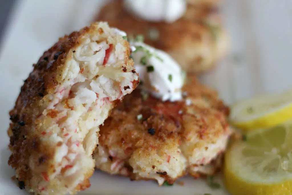 Crab Cake Recipe with Panko 5 Set 3 Close Up Crab