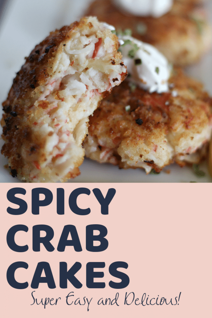 crab cakes stacked with bite taken out of one