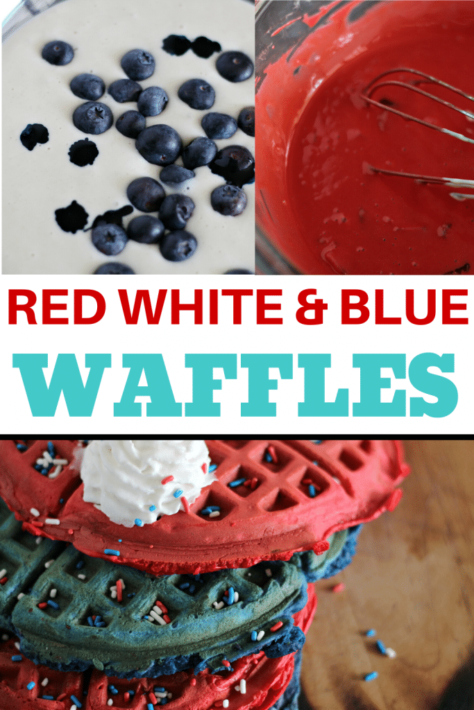 making berry waffles