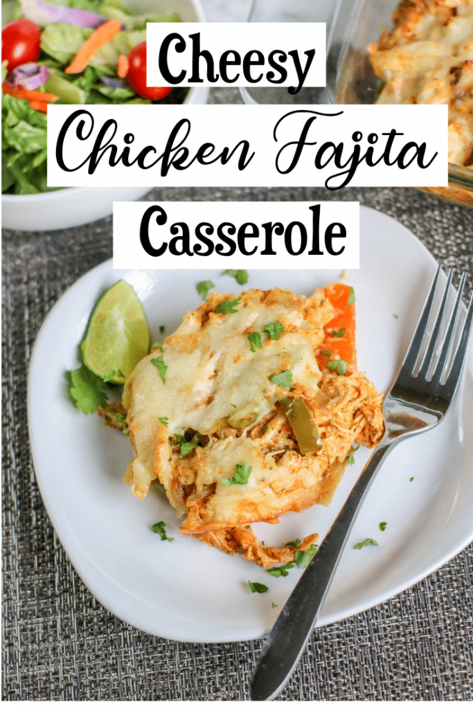 cheesy chicken fajita casserole
