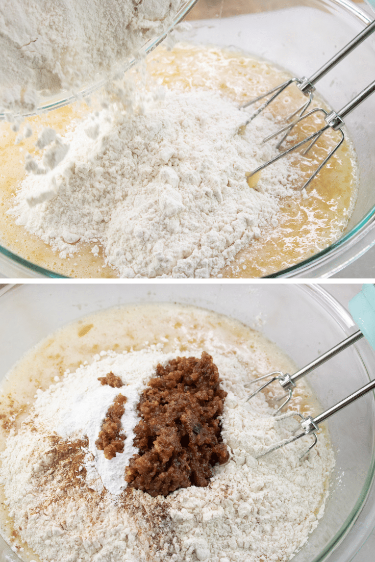 Maple Bacon Apple Cake 6 dry ingredients of maple bacon apple cake