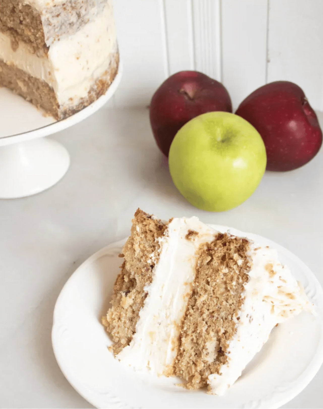 Maple Bacon Apple Cake