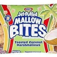 Kraft, Jet-Puffed, Mallow Bites, Toasted Coconut Marshmallows, 8oz Bag (Pack of 4)
