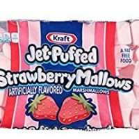 Kraft, Jet-Puffed, Strawberry Marshmallows, 8 oz Bag