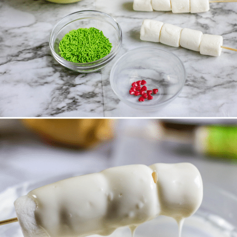 making marshmallow pops