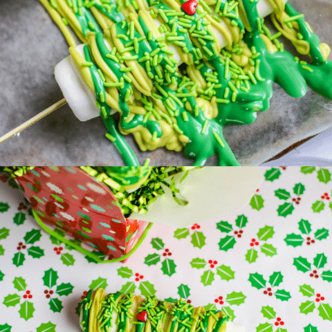 grinch candy coated marshmallows