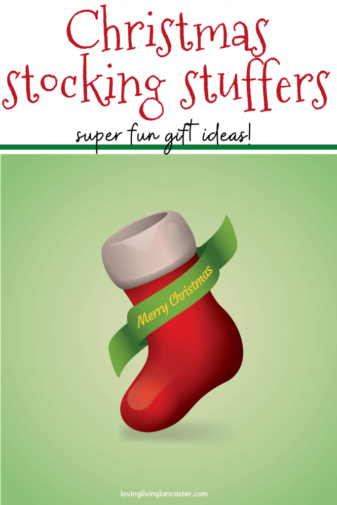 christmas stocking with banner