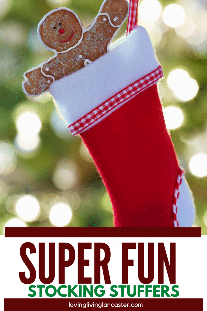 gingerbread man in christmas stocking