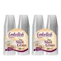 Embellish Hard Plastic 1oz Clear Shot Glass 100 count