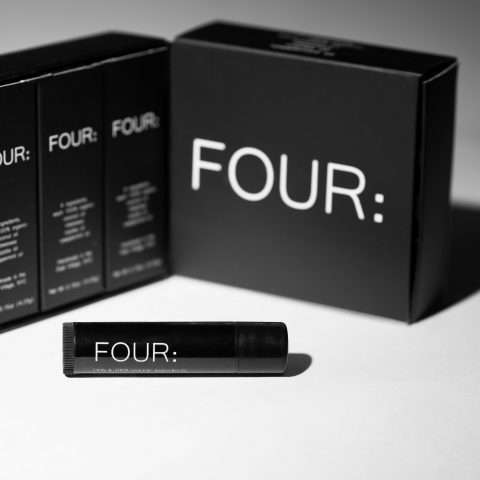 Four organics lip balm three pack solo stick 1 2