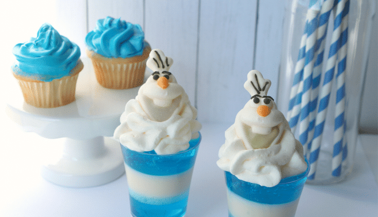 Frozen Olaf Dessert Cups 10 jello cups