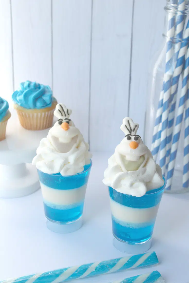 Frozen Olaf Dessert Cups 6 olaf jello cups
