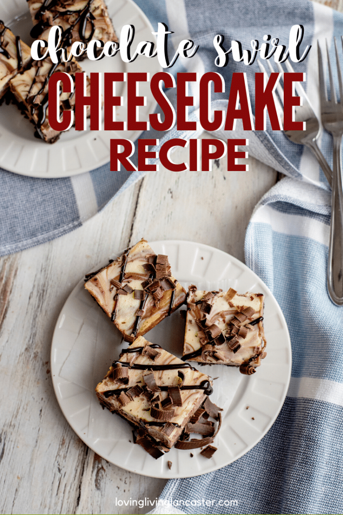chocolate cheesecake swirl bars