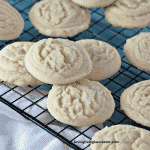 amish sugar cookies on wire cooling rack