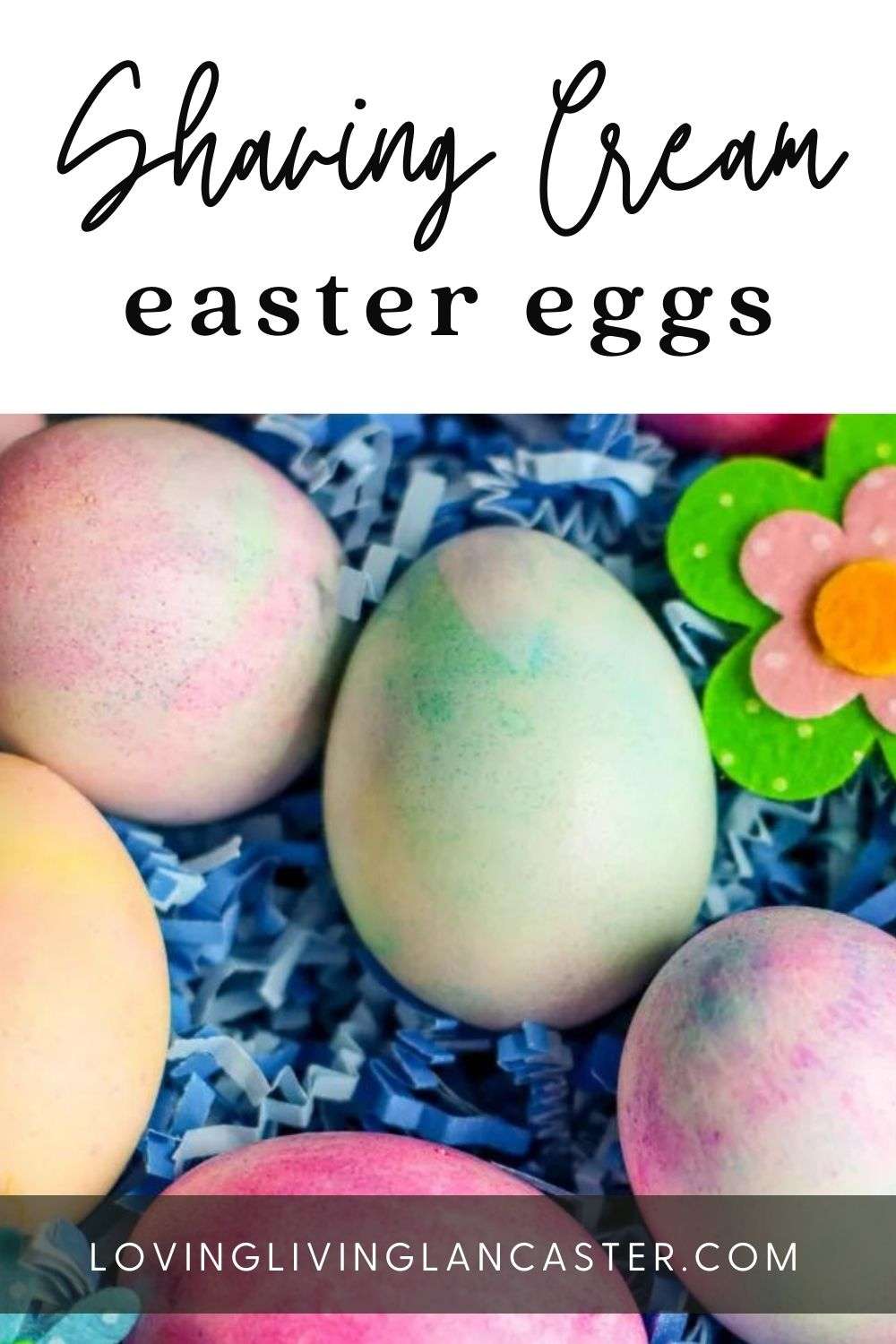 Shaving Cream Easter Eggs