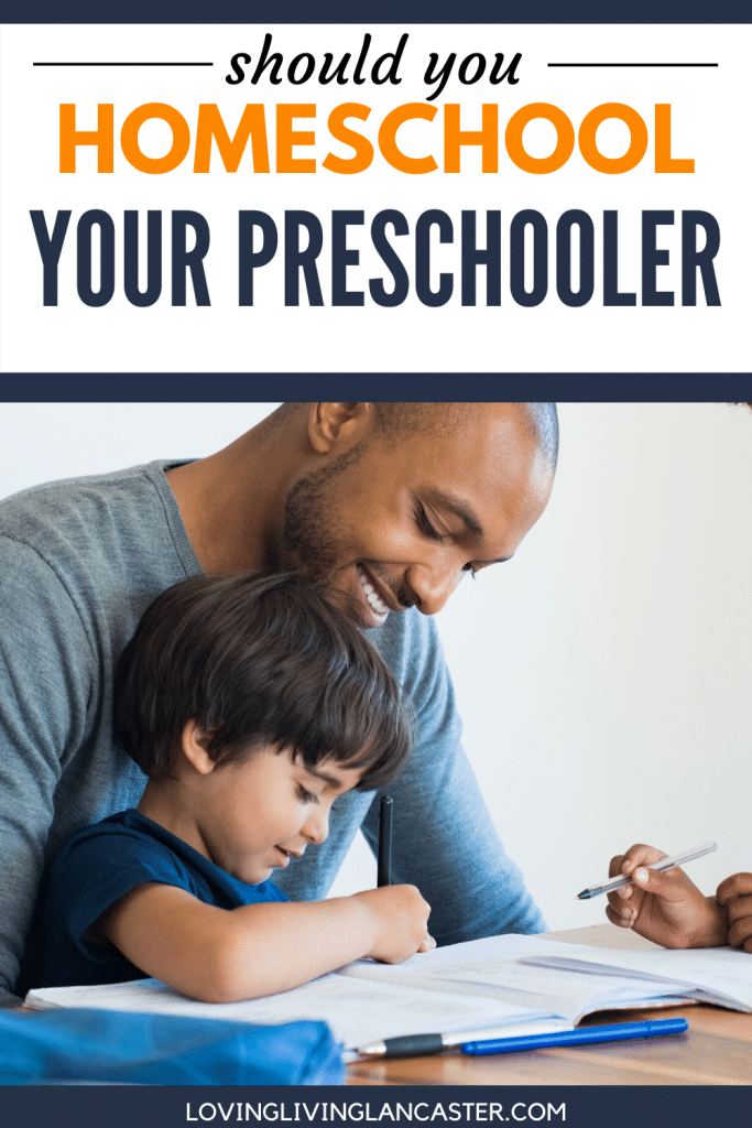 man teaching child to read