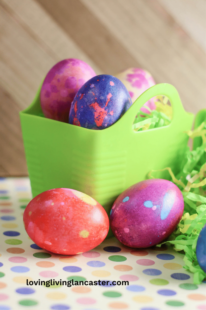 Marbled Easter Eggs 10 dyed easter eggs with a marble effect