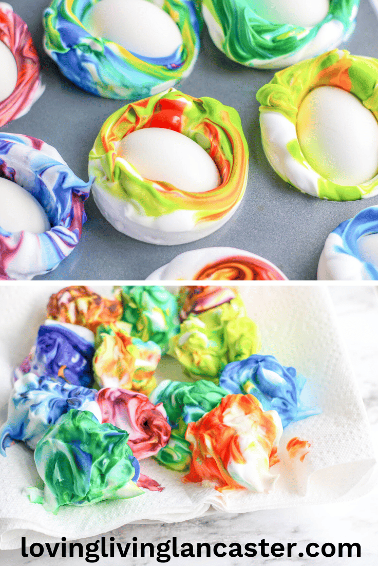 Shaving Cream Easter Eggs