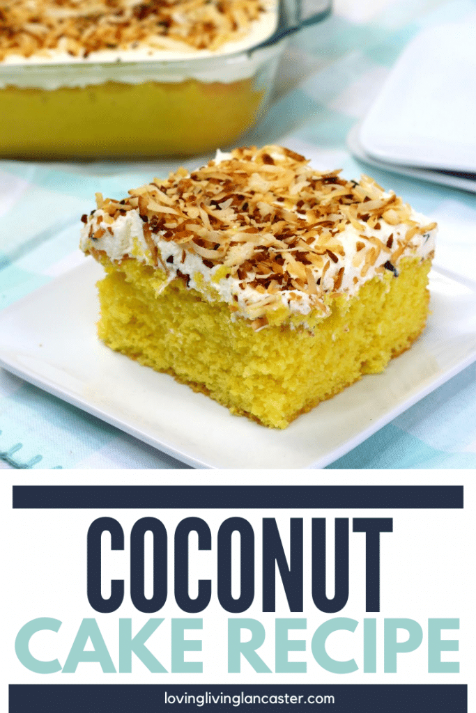 coconut cake on white plate