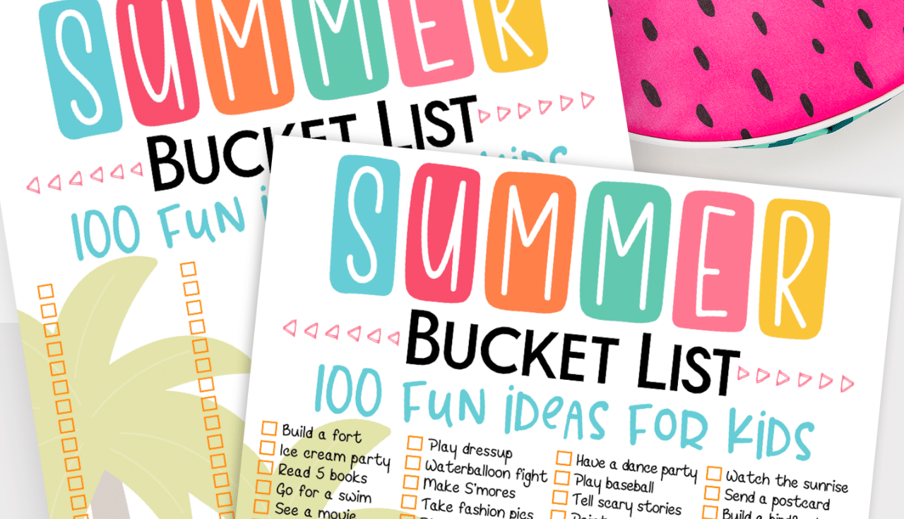 Summer Bucket List For Families: 100 Fun Ideas For Kids