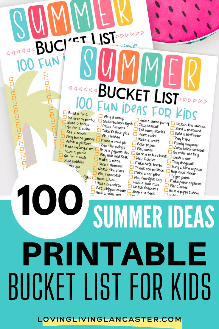 Summer Bucket List For Kids