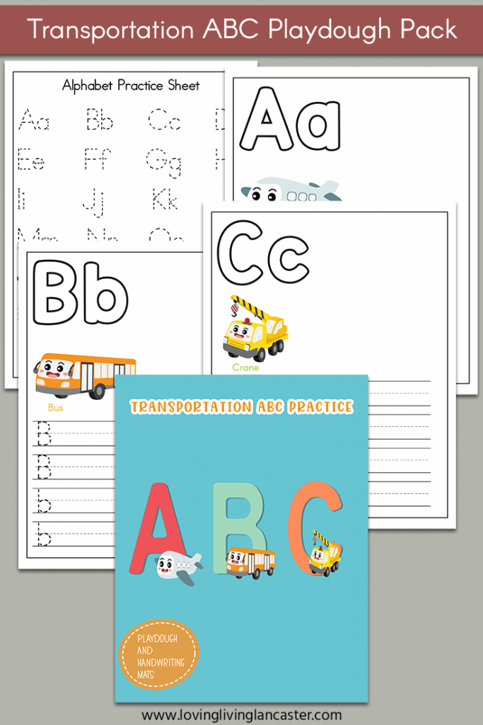 Transportation ABC Printables 3 printables for learning abcs