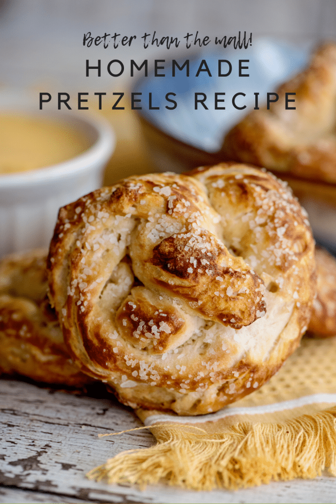 pretzel on yellow background