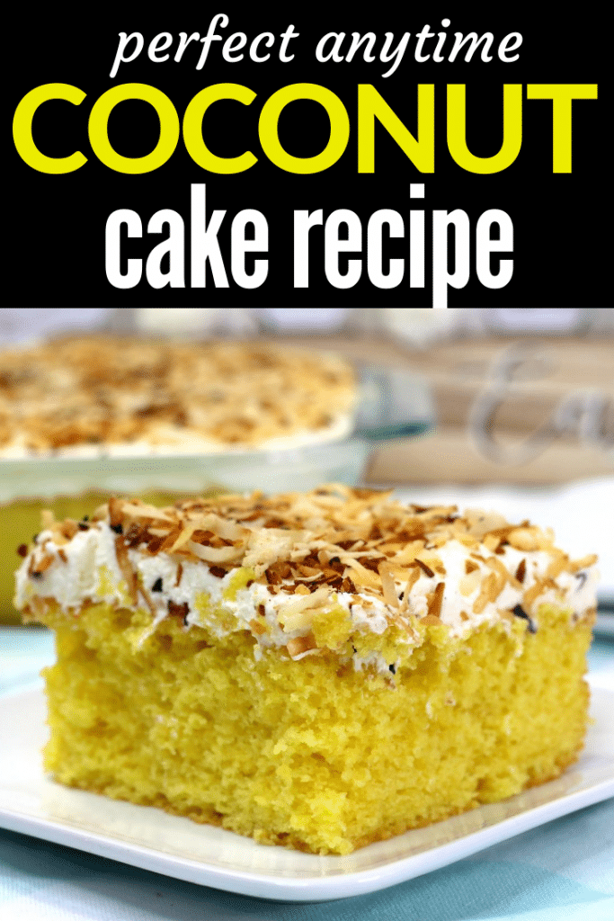 coconut cake on white plate